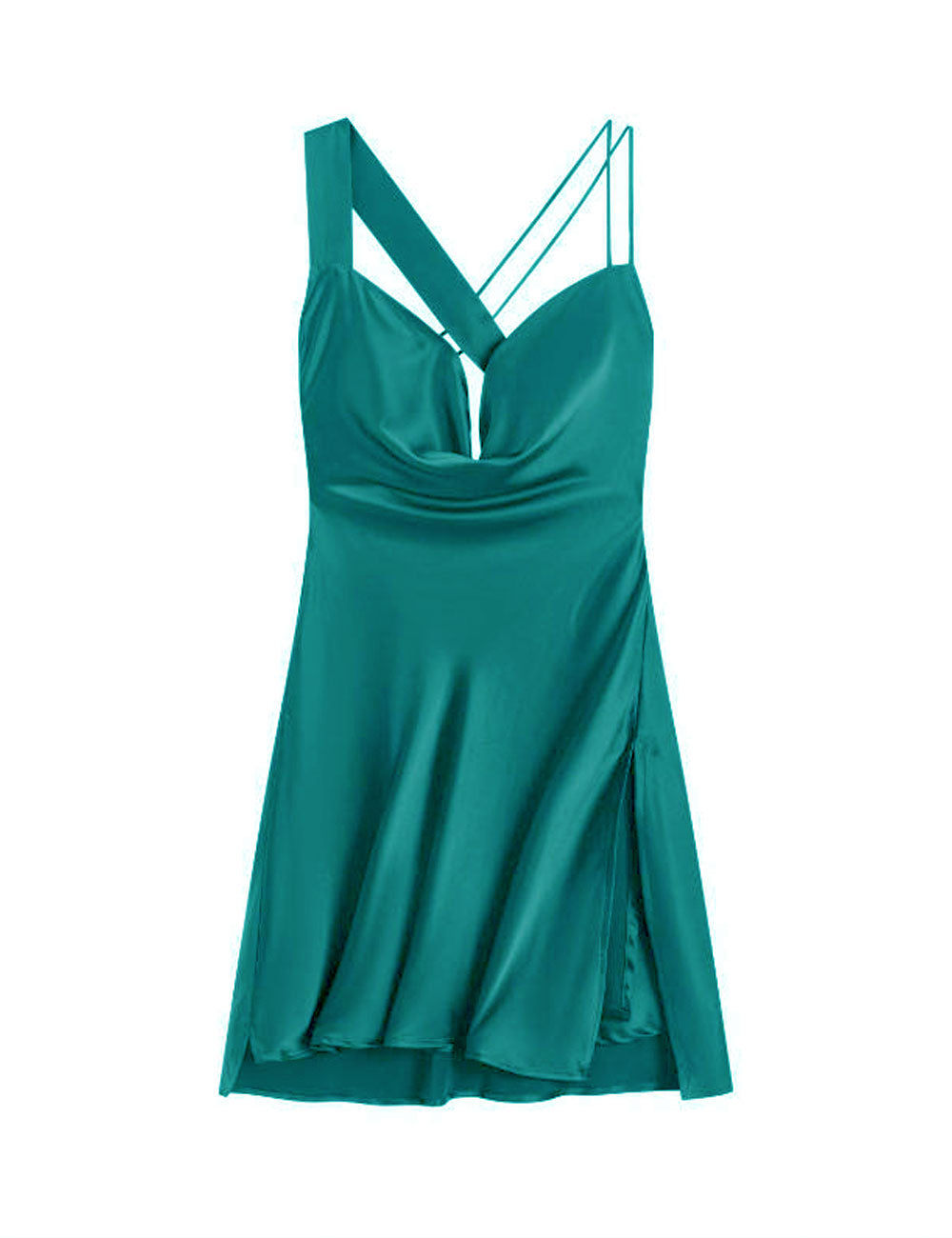 Turquoise Green Mini Dress