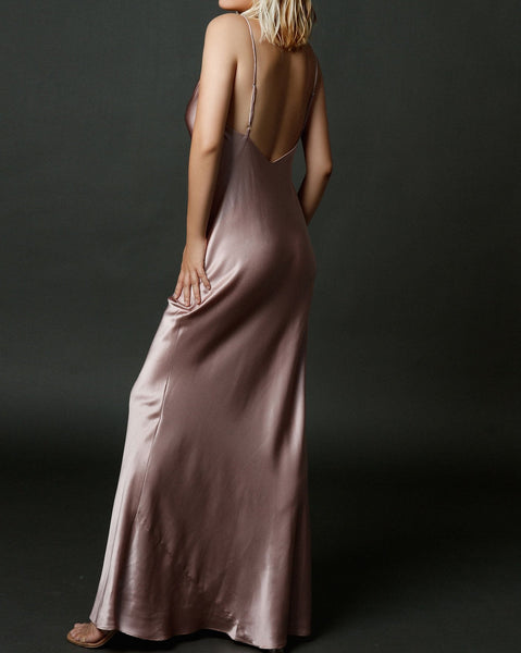 100% Mulberry Silk Etash Dress Gown - Studio Alashanghai Silk