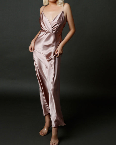 100% Mulberry Silk Etash Dress Gown - Studio Alashanghai Silk