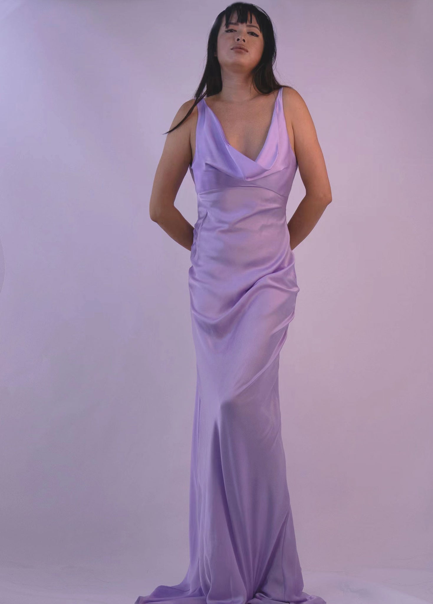 Rhiannon Mulberry Silk Dress Gown – Studio Alashanghai Silk