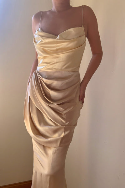 Agate Mulberry Silk Dress Gown - Studio Alashanghai Silk