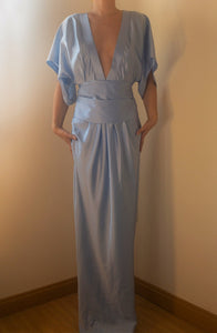 Yue Dress Gown Serenity Blue