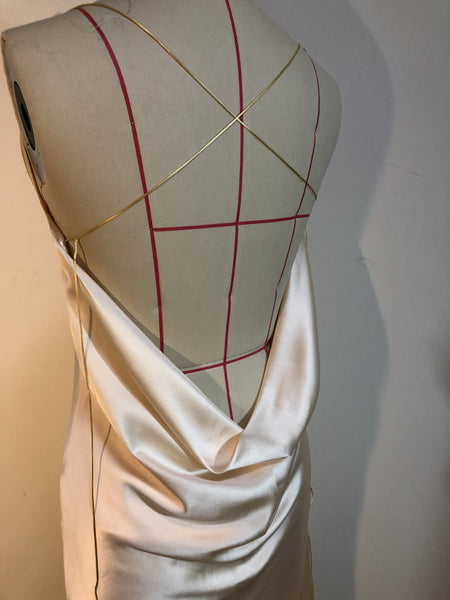 Lexie Mulberry Silk Chemise Midi Slip Dress - Studio Alashanghai Silk