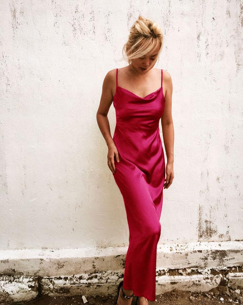 Zen Dut İpek Slip Elbise * 90 Renk Seçeneği - Studio Alashanghai Silk